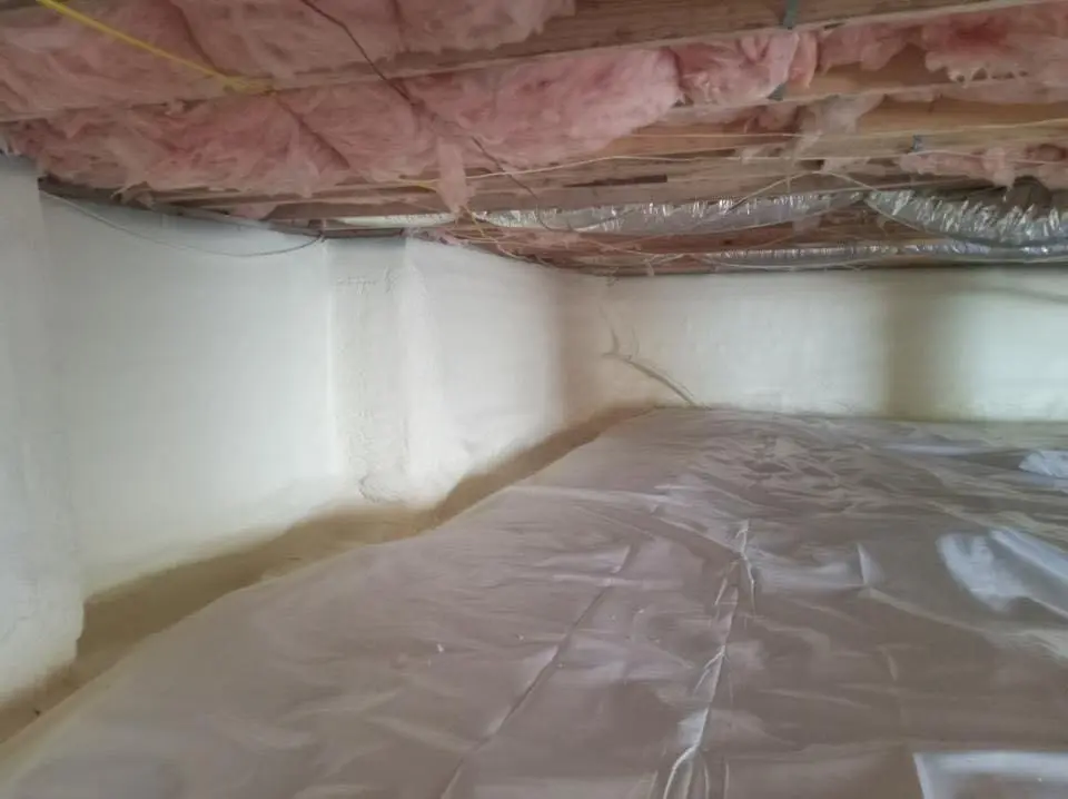 Crawl space encapsulation with closed-cell spray foam for Spray Foam Roofing Repair in Bakersfield